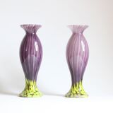 Art Nouveau glass vases by Franz Welz, Czech republic 1930s.