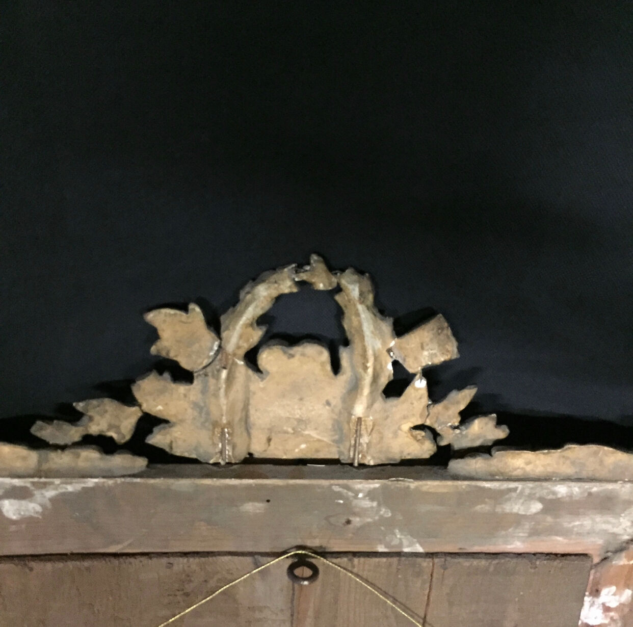 Old gilded mirror louis XV style - 72x53cm