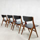Vintage dutch design dining chairs Aska Louis van Teeffelen Webe
