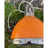 Orange pendant lamps