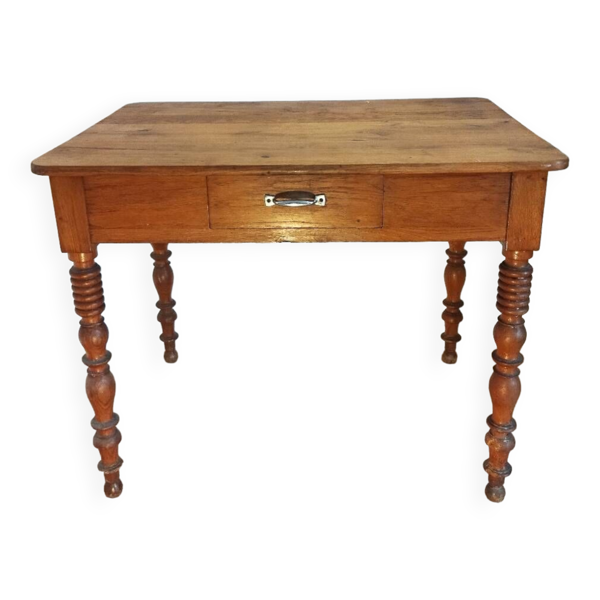 Desk with turned legs