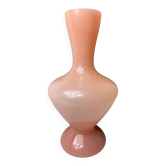 Grand vase en opaline rose