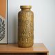 West German Fat Lava ceramic vase, glazed relief surface, 1970s