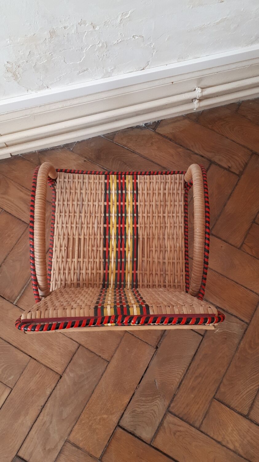 Rattan armchair for children