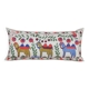 Vintage embroidered cushion cover 46x94 cm