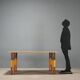 Vintage dining table Karan d'Ache Malobbia, design by Citterio and Nava, 1980s.