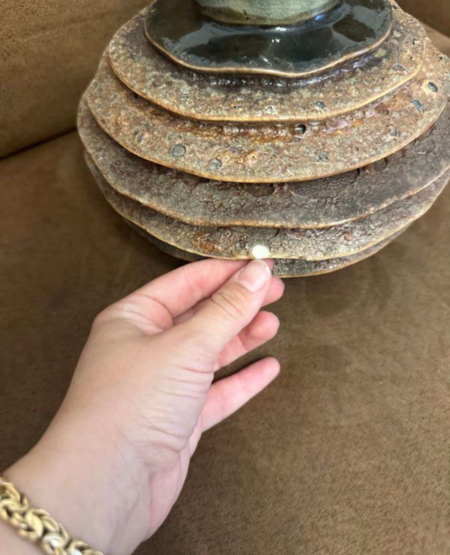 Two-material vase