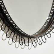 Metal framed mirror