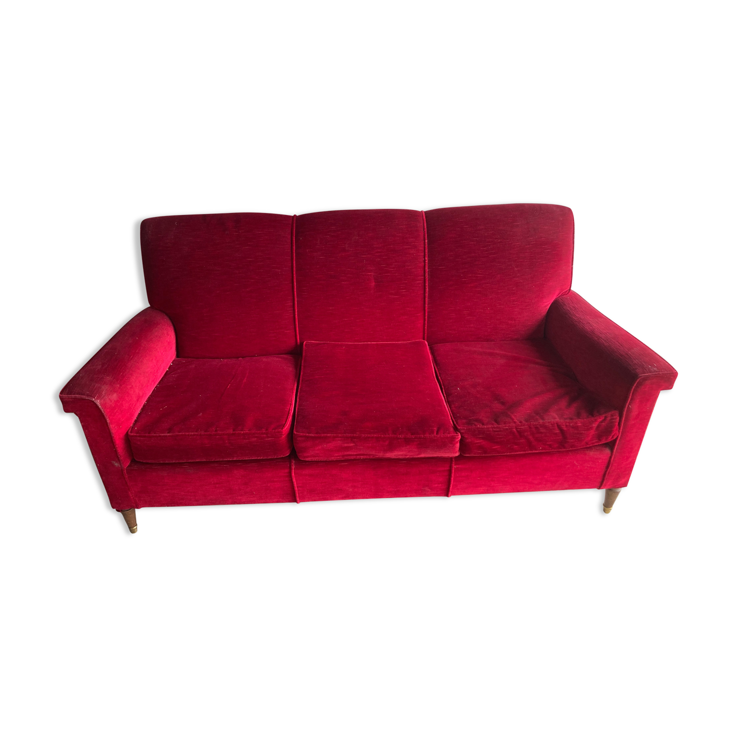 Vintage velvet sofa
