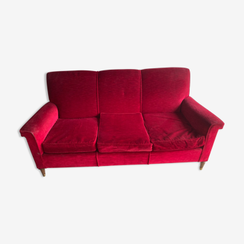 Vintage velvet sofa