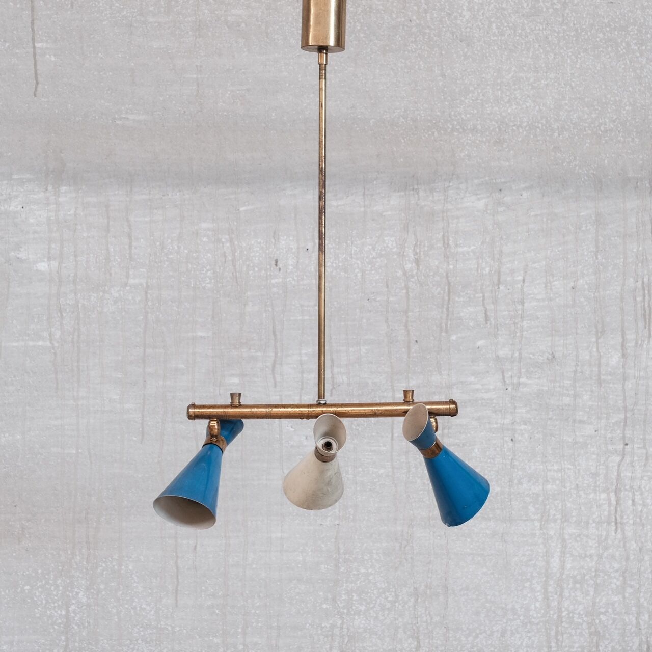 Brass Mid-Century Italian Chandelier Pendant
