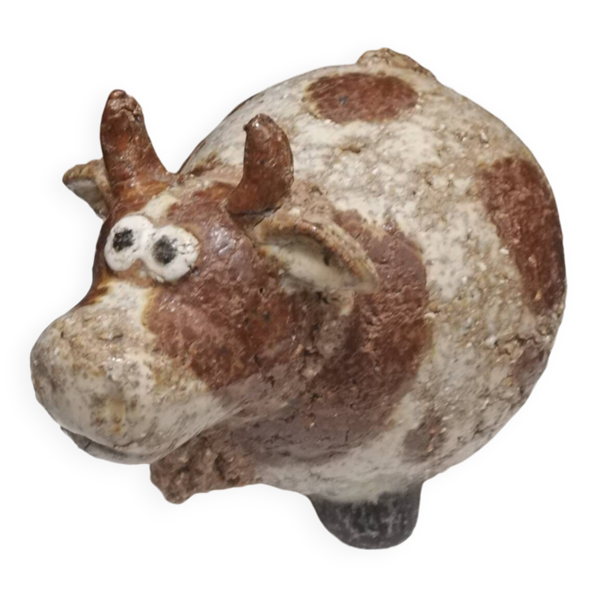 Cracked sandstone cow