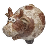 Cracked sandstone cow