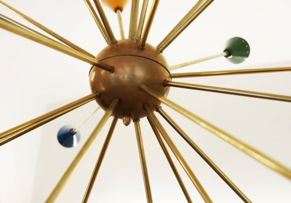 Lustre dans le style des créations italiennes des années 60