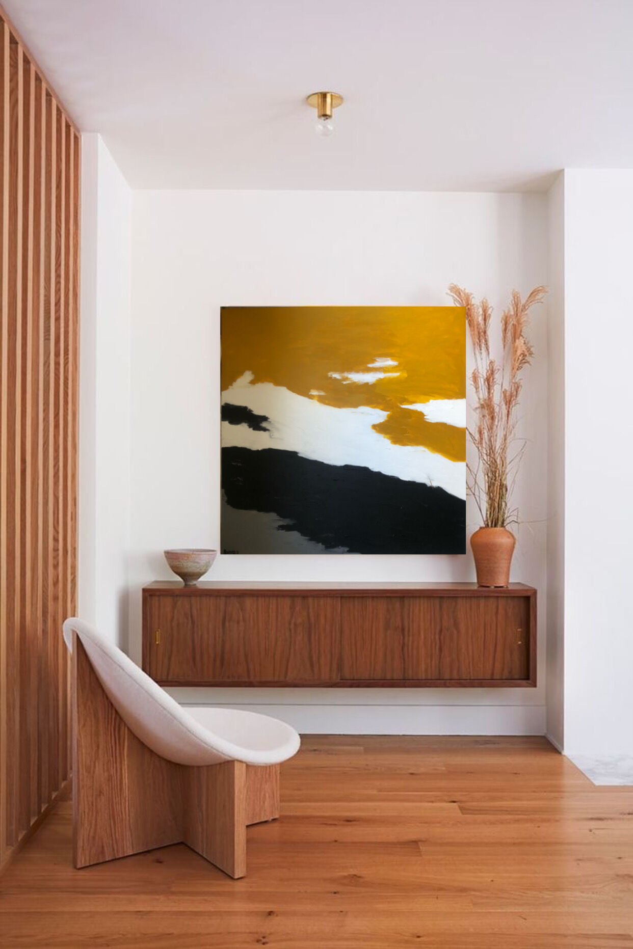 Minimalist abstract painting