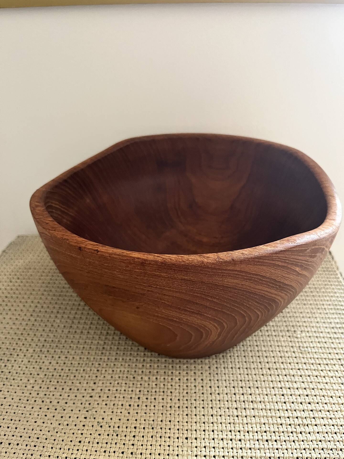 Wooden salad bowl