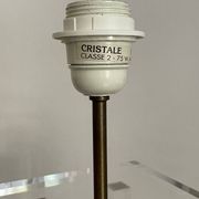 Vintage lamp by David Lange, crystal model in plexiglass.
