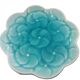 Pair of vintage turquoise flower bowls LBMDJ – 60s/70s