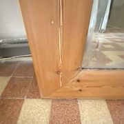 Very large mirror in antique pine.