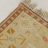6x9 Terracotta & Cream Vintage Persian Rug, 199x290Cm