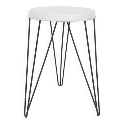 Tjerk Reijenga pour tabouret en métal Pilastro, Pays-Bas 1966