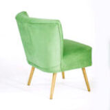 Chaise club vert, années 60-70