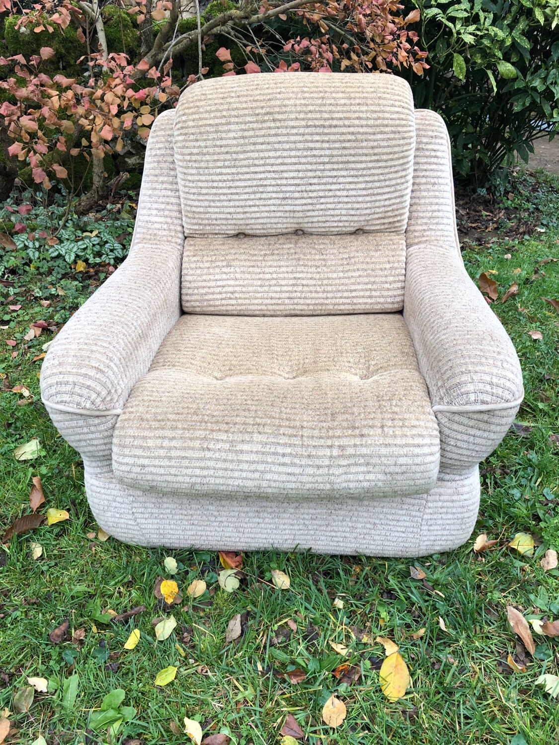 Corduroy armchair