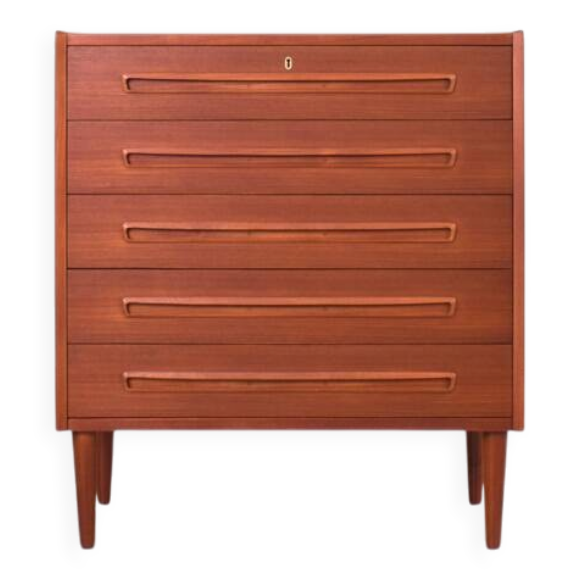 Commode en teck danois des années 1960, style mid-century