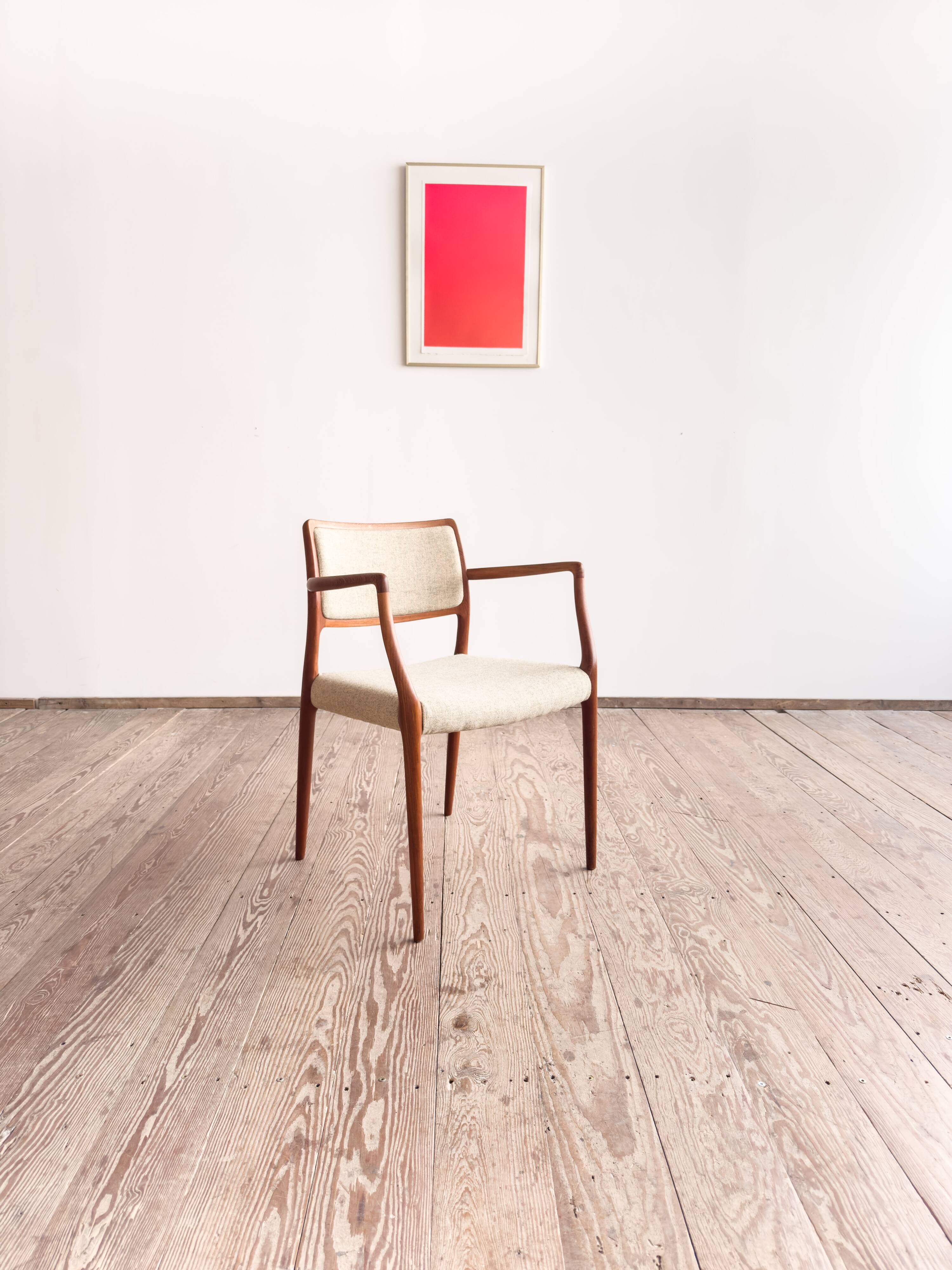 Fauteuil modèle 65 en teck par Niels O. Møller, Danemark