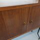 Vintage Italian double modular shelving unit in wood and metal