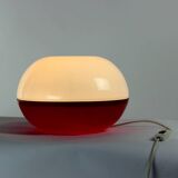 Grande lampe de table en verre opalin, Tchécoslovaquie, années 1960
