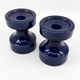 2 ceramic candle holders by Steuler • Design by Cari Zalloni • Circa 60-70