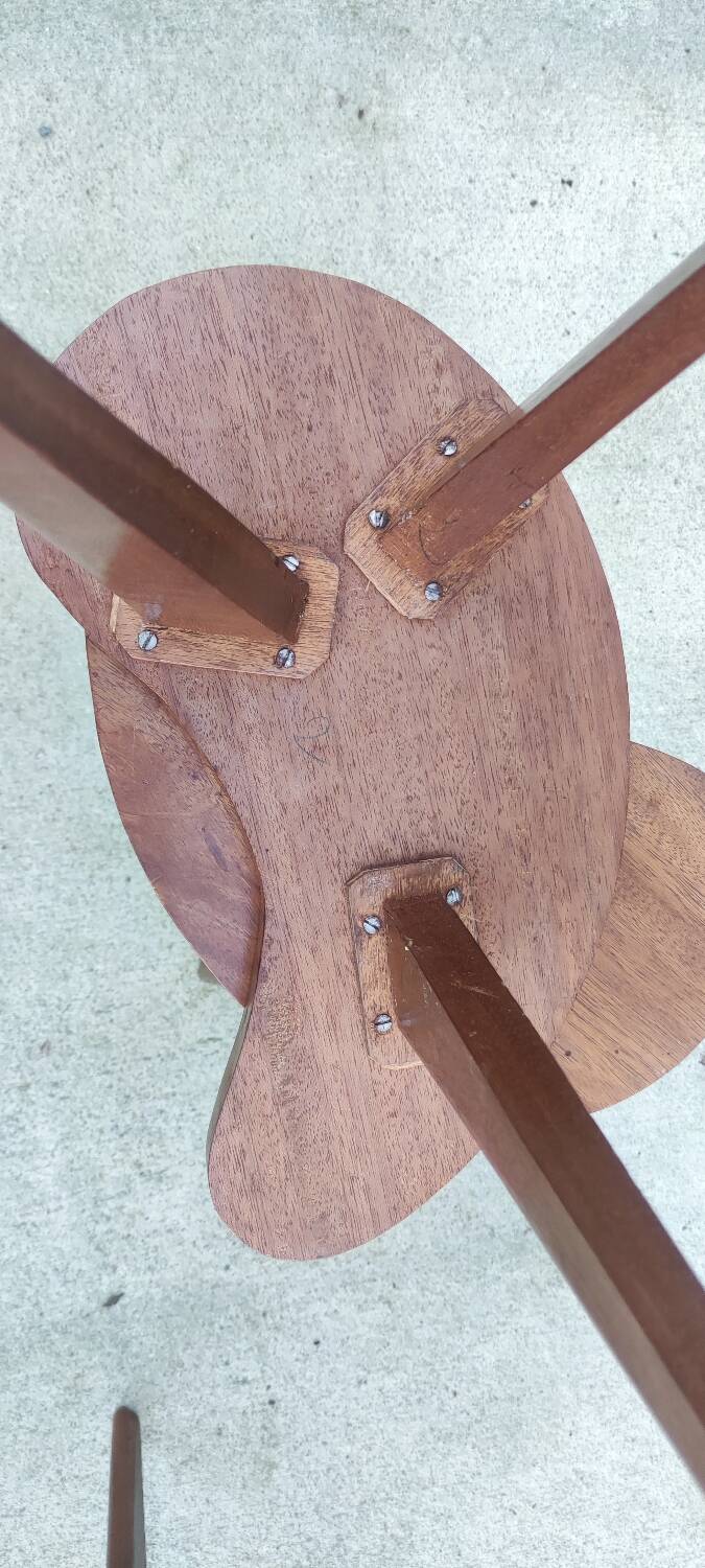 Pair of Scandinavian bean-shaped stools