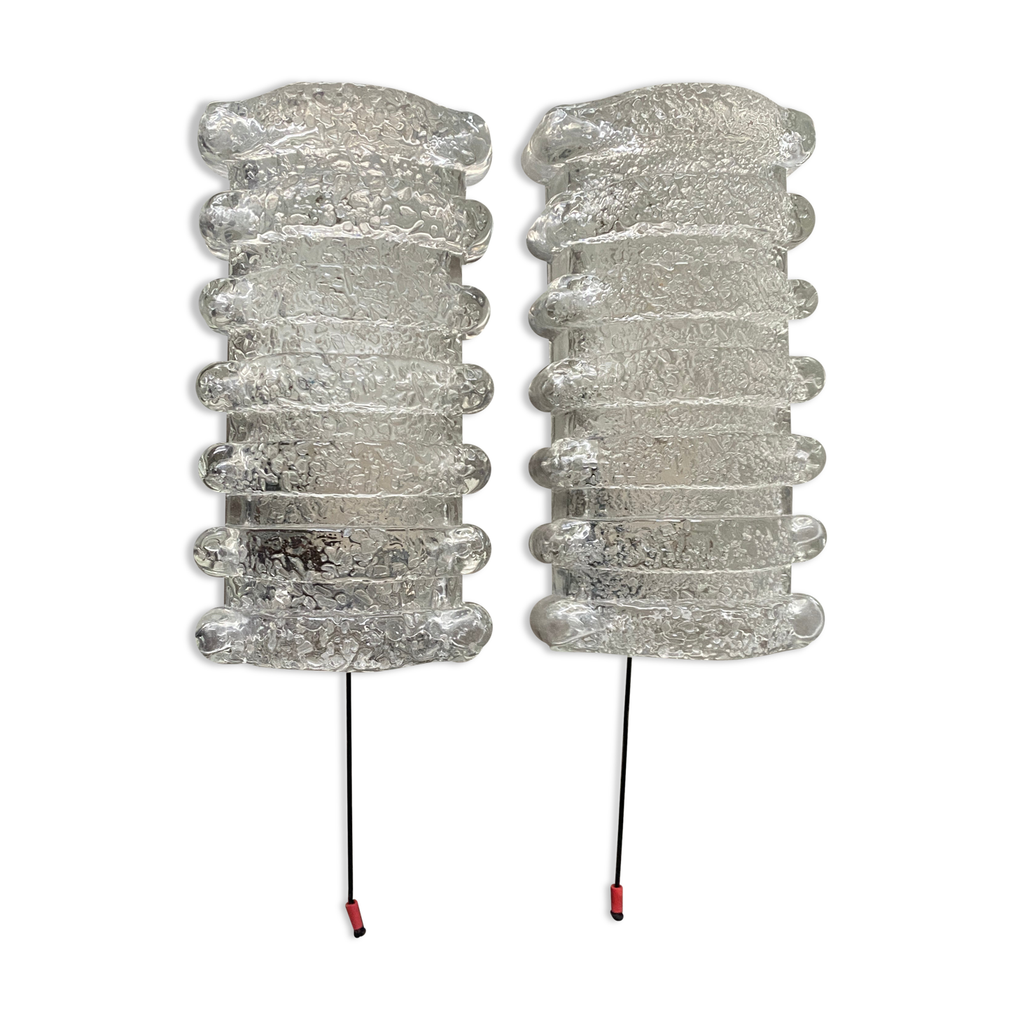 Lot 2 old vintage Limburg wall lamps