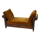 Studded leather bench circa 1920