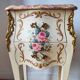 Pair of painted Louis XV style bedside tables