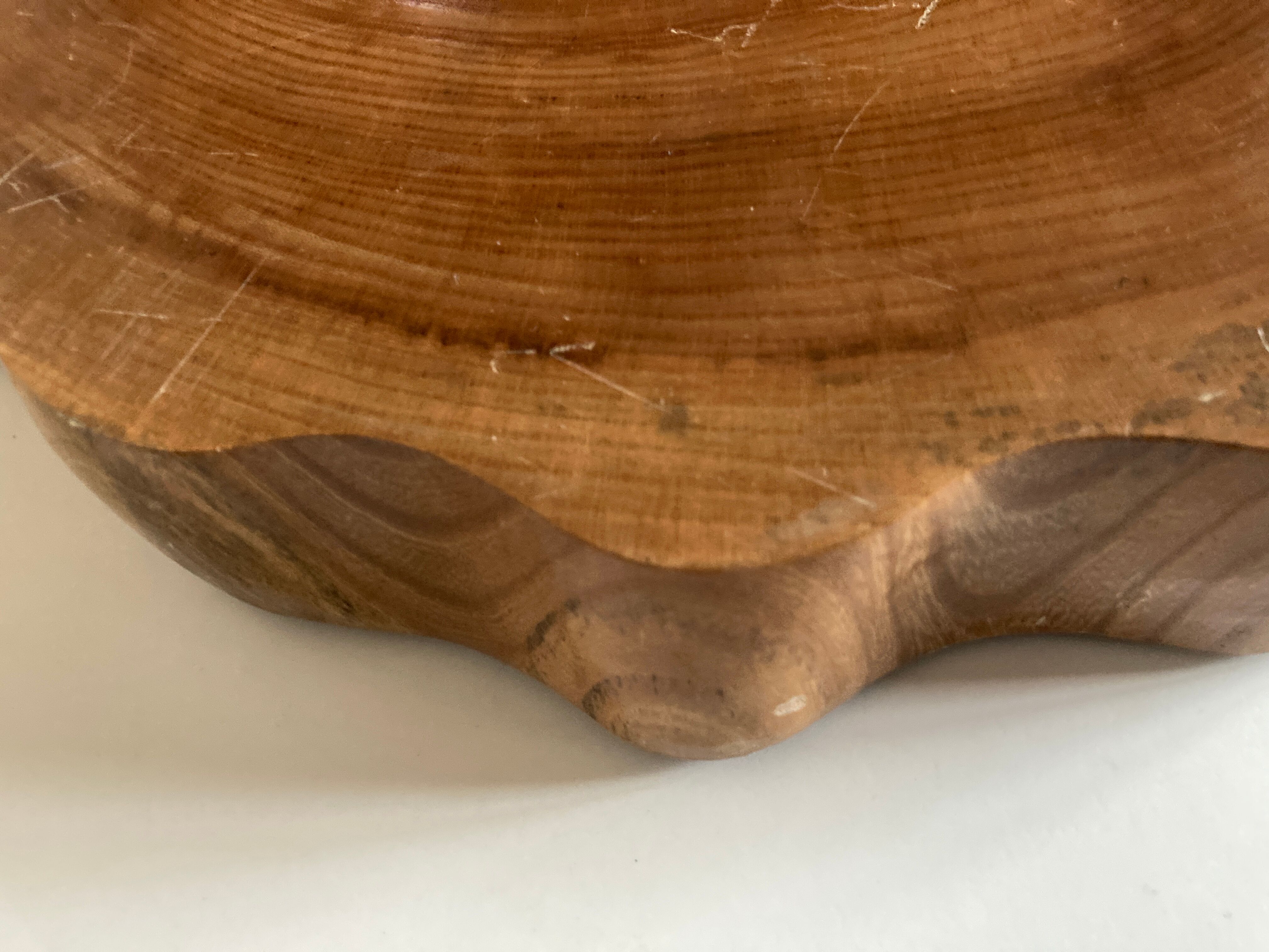 Massive elm log tray Japan 1970