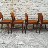 4 chaises en teck