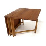 Casement teak dining table, Sweden, 1960