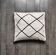 Coussin berbère noir et blanc kilim