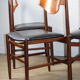 Set of 6 Gianfranco Frattini chairs in teak and black skai – 1960s