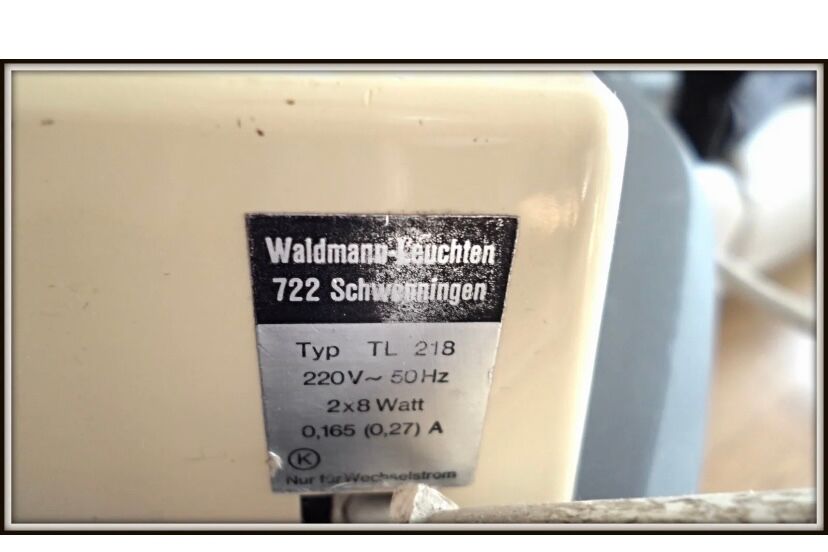 Wolfgang tuempel odette desk lamp 1960 Waldman light fixture vintage design