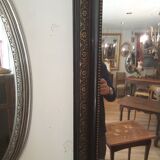 Miroir noir et doré 86X62cm