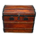 Vintage domed travel trunk from the 19th century.