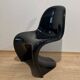 Chaise Panton noire par Verner Panton, Allemagne, 1971