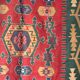Large Turkish rug with a dominant red colour 231x170.