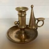 Brass cellar rat candle holder with its fly