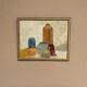 Mid-Century Oil on panel – "Still Life" by M.O. Vintage & Framed 44 × 26 cm