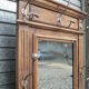 Coat rack wall mirror