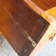 Commode en ronce de noyer XXème
